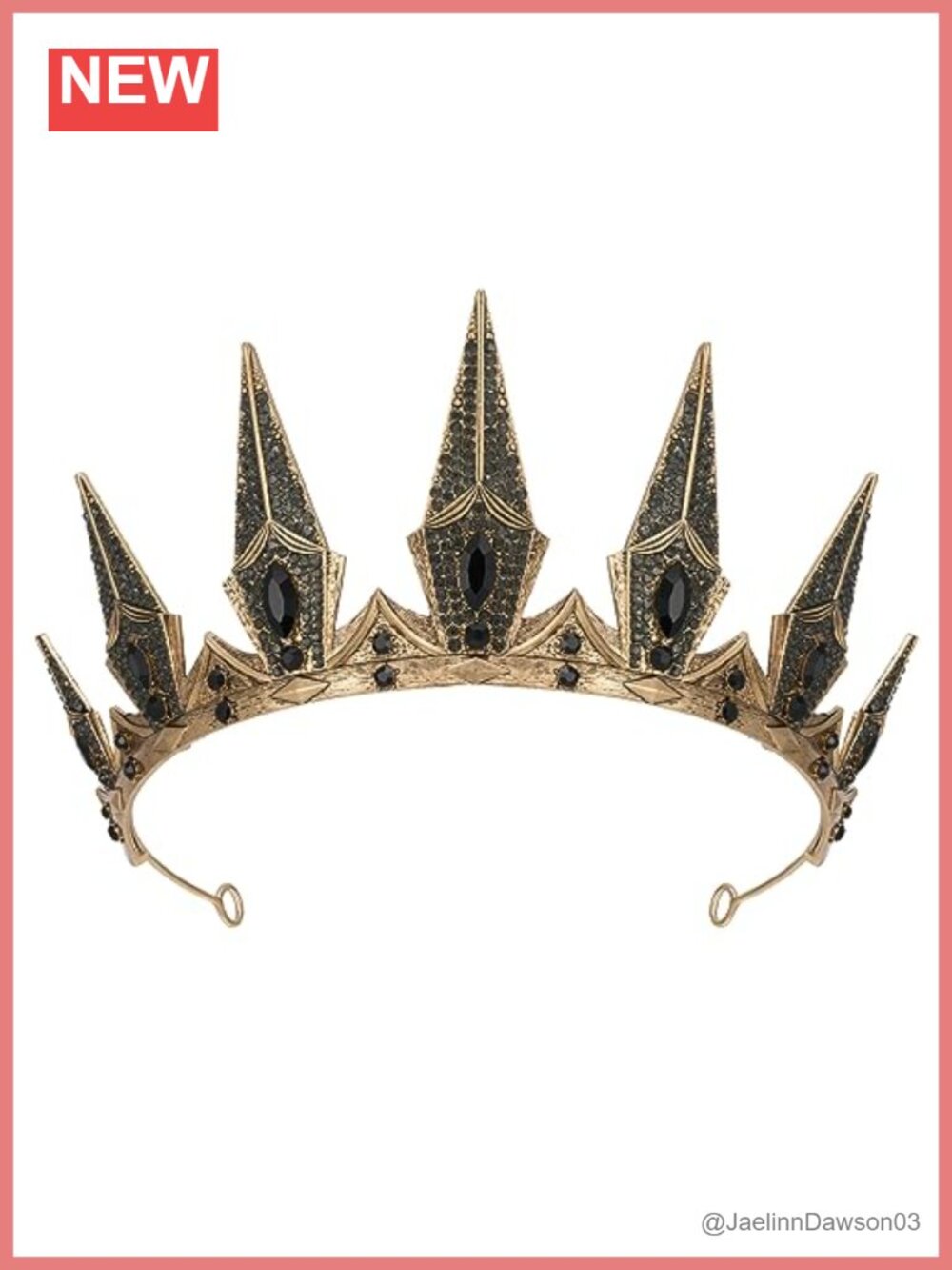 Gothic Witch Crown Metal Alloy Tiara Cosplay Halloween Headband